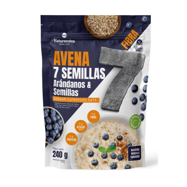 Avena 7 Semillas con Arándanos Naturandes 240g