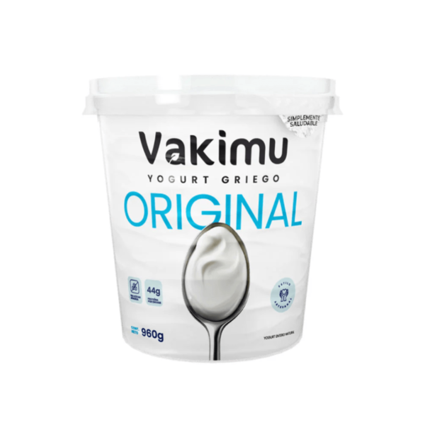 Yogurt Griego Natural 960g Sin Azúcar Vakimu