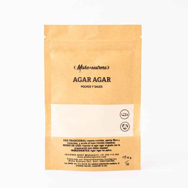 Agar Agar polvos y sales 50gr  |  Misha Rastrera