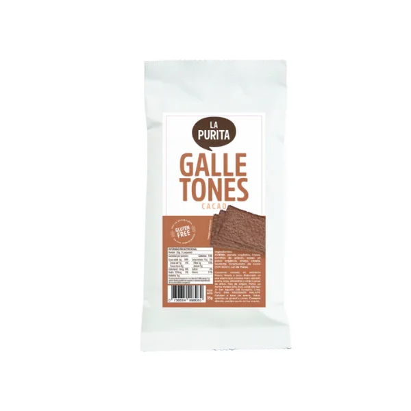 Galletones Avena y Cacao 35gr | La Purita