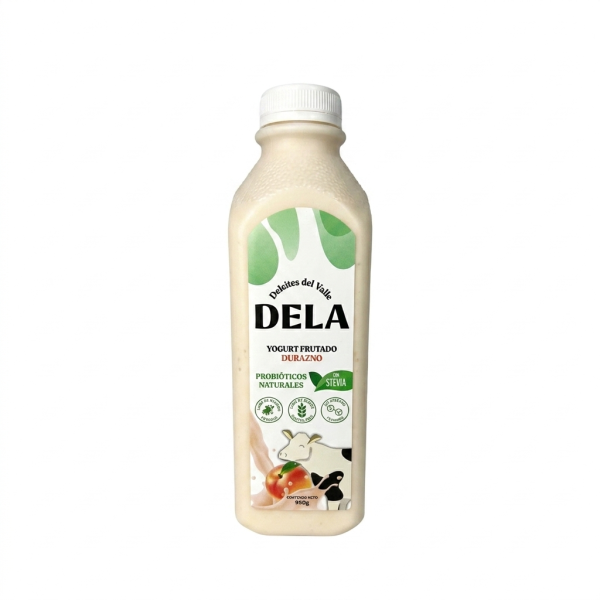 Yogurt Probiótico Durazno 950gr | Dela