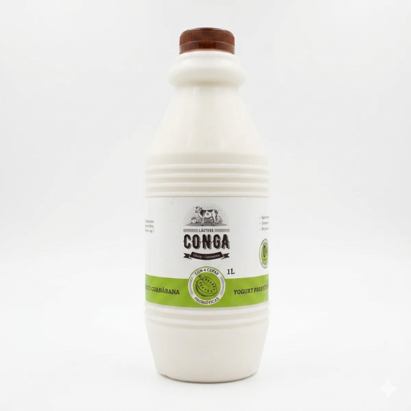 Yogurt Probiótico Guanabana 1lt | Conga