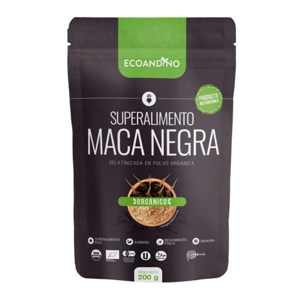 Maca Negra Instantánea Gelatinizada 200GR | Ecoandino
