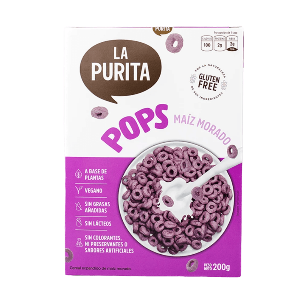 SMART BLENDS - 2026-01-24T225344.113 Cereal Pop Maiz Morado 200gr | La Purita - Imagen 1