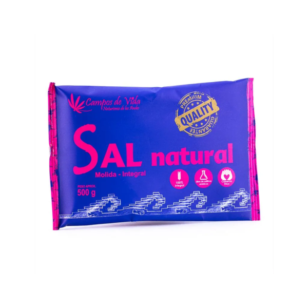 Sal Natural Molida e Integral 500gr | Campos de Vida