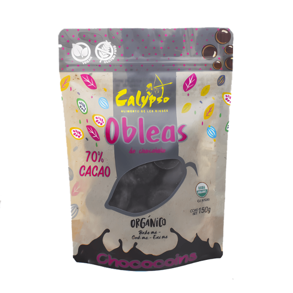 Obleas de Chocolate 70 Cacao 150Gr | Calypso