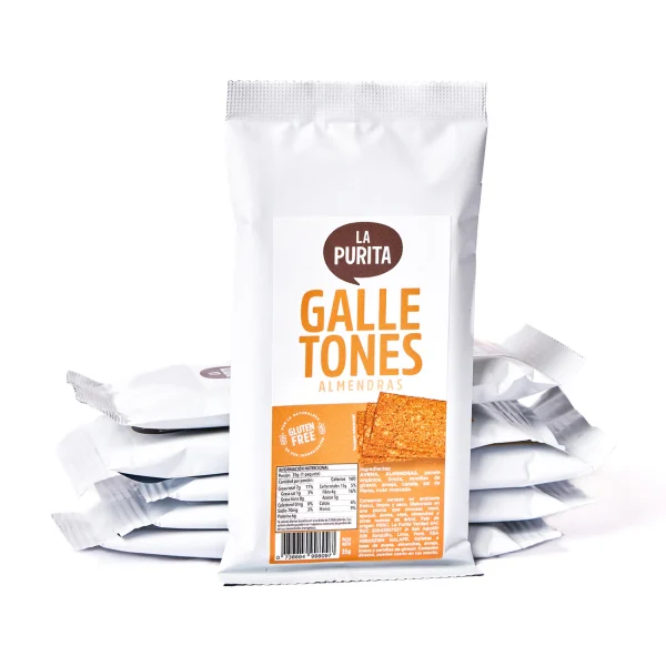 Galletones Avena y Almendras 35gr | La Purita